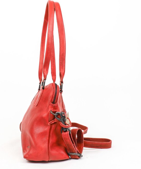 Banned Leila Vintage schoudertas (rood-tan) | Boutique - Boutique