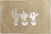 Jute placemat set van 4 stuks tafeldecoratie 30x45 cm