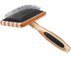 Bass borstel - A19 - De-matter - Bass Brushes - Slicker - Slicker borstel - Borstel voor honden - Vacht verzorging - Borstel voor labradoodles - Borstel voor Australian Labradoodle - Doodle vacht - Vachtverzorging hond - Labradoodles - Poedels