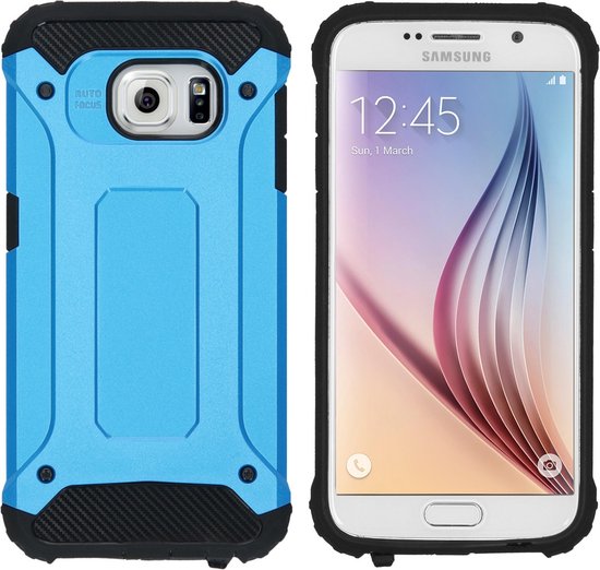 iMoshion Rugged Backcover Samsung Galaxy S6 hoesje - Lichtblauw | bol.com