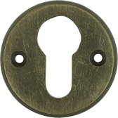 Cilinderrozet deur rozet rond brons messing Lollar - Ø 49 mm
