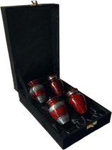 Exclusieve set van 4 mini-urnen (keepsakes) - rood
