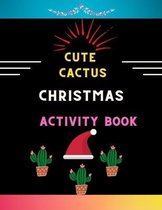 Cute cactus Christmas activity book