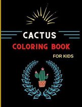 Cactus coloring book for kids