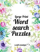 Large Print Wordsearch Puzzles