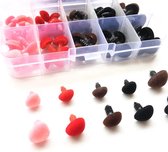 Veiligheidsneusjes assortiment (70 stuks) in handig opbergdoosje