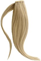 Ponytail Paardenstaart wrap around net echt haar 140gram 55cm blond mix 10/60