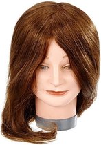 Efalock Elvira professionele etalagepop hoofd, 40-45 cm, bruin, 1 pak, (1x 1 stuk)