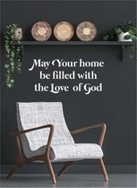 MajesticAlly metalen wandbord | A3-formaat | May Your Home | Metal Deco | Christelijke decoratie | Cadeau