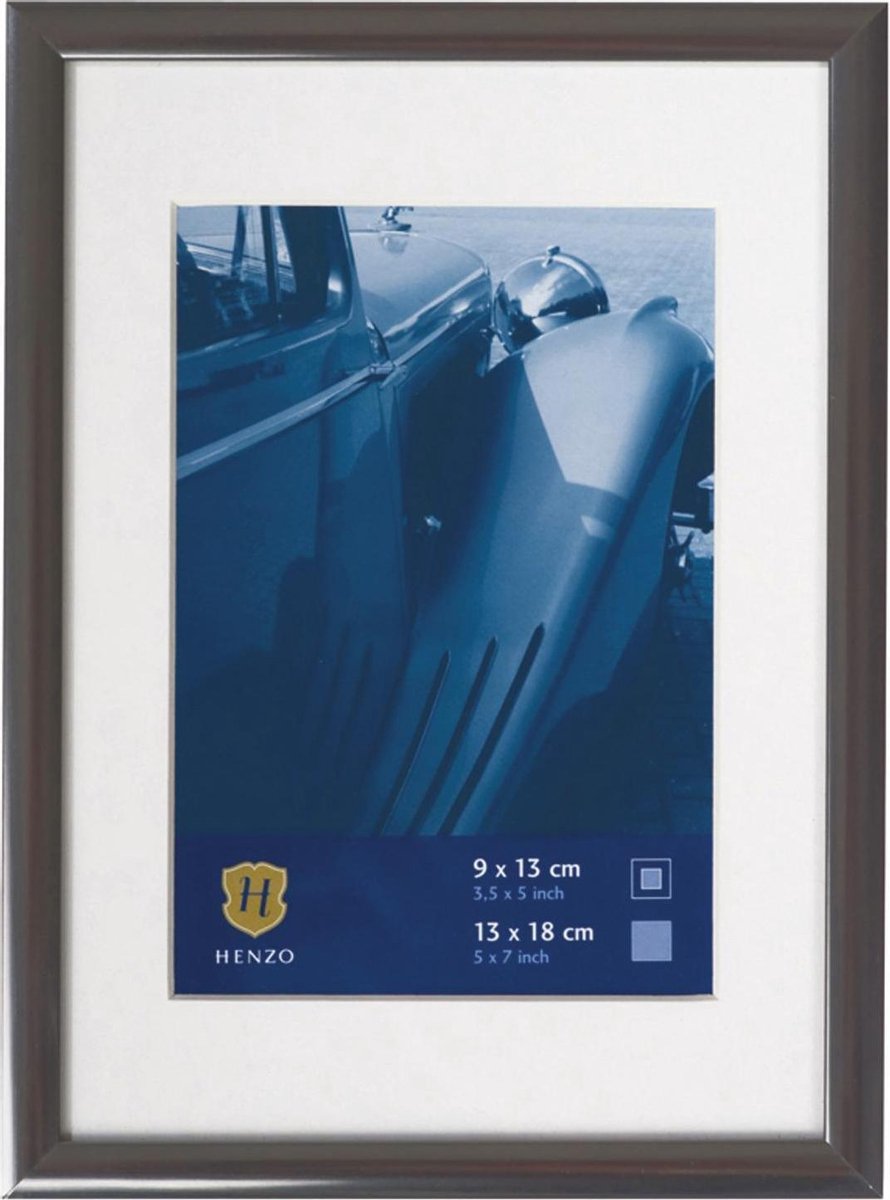Fotolijst - Henzo - Portofino - Fotomaat 10x15 cm - Donkergrijs