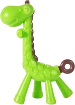Baby Siliconen bijtring Giraffe - Groen