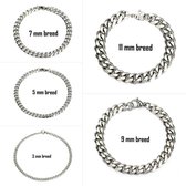 Rvs armband curb cuban link 10mm 18cm