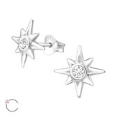 Aramat jewels ® - Aramat jewels oorbellen ster 925 zilver 11mm