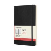 Moleskine 12 Maanden Agenda - 2022 - Dagelijks - Large - Softcover - Zwart