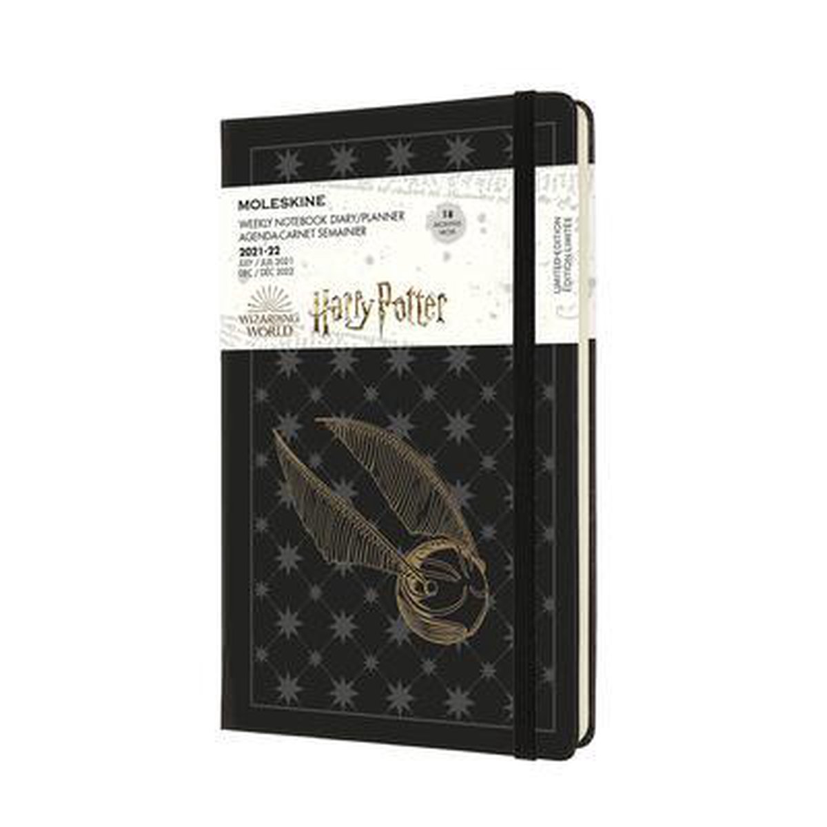 Moleskine 18 Maanden Agenda - 2021/22 - Harry Potter - Wekelijks - Large - Hardcover - Zwart