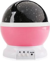 Nachtlamp - sterrenhemel dromenprojector - roze