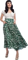 Collectif Katrina Leafy Green 40's Swing Rok Groen