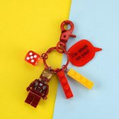 Minifigure sleutelhanger -  Iron Man + compatibel Bricks