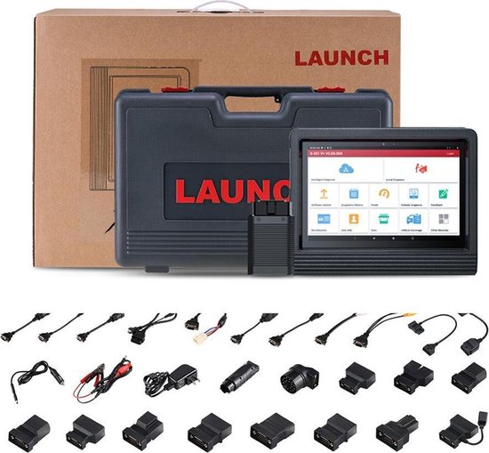 Launch X431 V+ Professionele Diagnose Tablet Met Volledige Set adapters