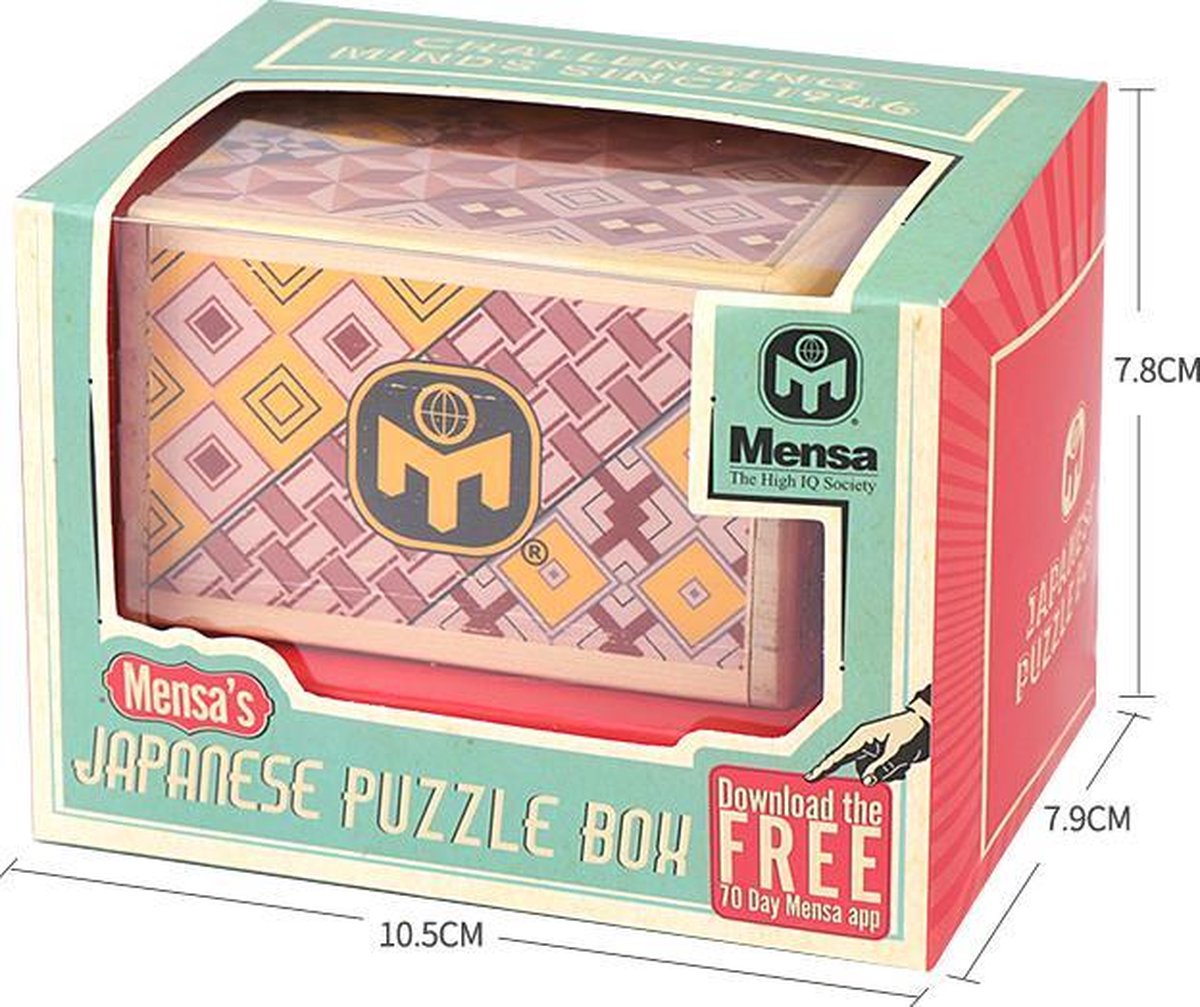 Mensa´s Japanse Puzzel doos- Denkpuzzels- Houten Puzzeldoos- Iq test-  Puzzelen | Games | bol.com