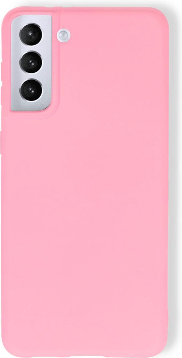 HB Hoesje Geschikt voor Samsung Galaxy S21 Plus - Roze - Siliconen Back Cover