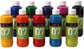 Glasverf - Porseleinverf - diverse kleuren - A-Color Glass - 10x250ml
