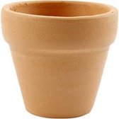 Bloempot, d: 5 cm, h: 4,2 cm, 48stuks