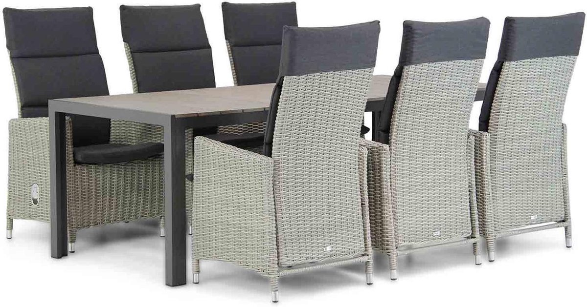 Garden Collections Madera/Young 217 cm dining tuinset 7-delig