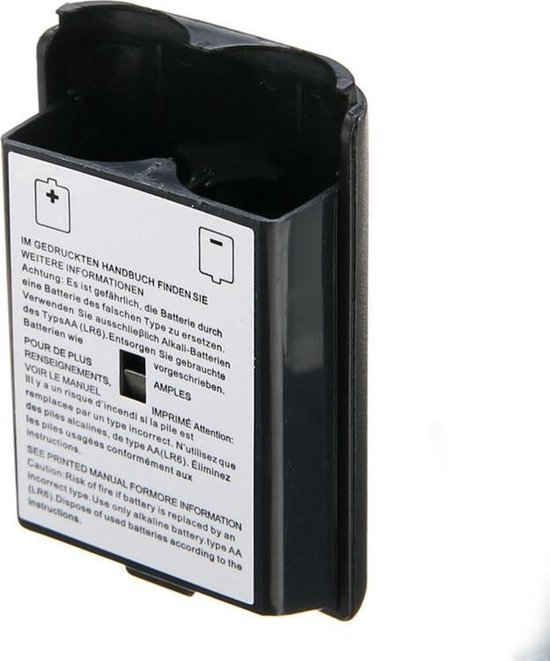 Dolphix Controller batterij behuizing voor XBOX360 controller - zwart |  bol.com