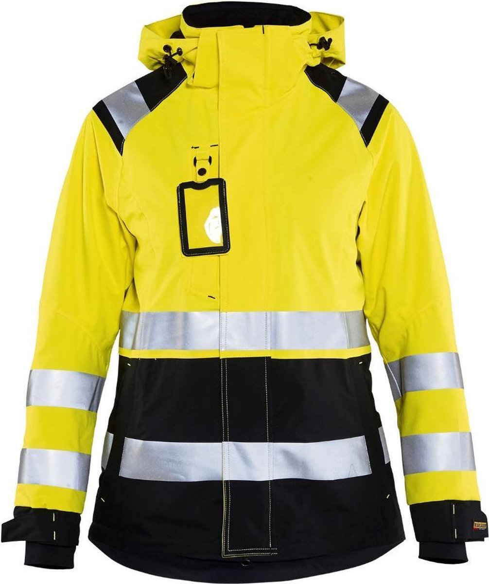 Blåkläder 4904-1987 Dames Shell jack High Vis Geel/Zwart maat L