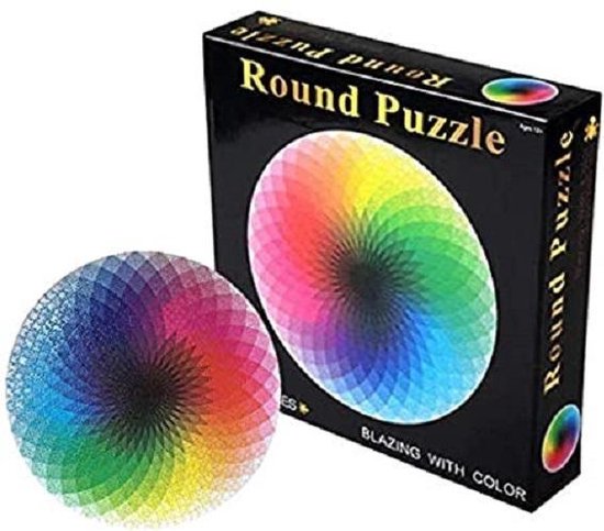 Ronde puzzel - 1000 stukjes - Regenboog - 67.5x67.5cm - Volwassenen |  bol.com