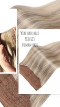 Wire Hair Extensions Halo Extensions 40cm visdraad #P18/613 blond mix human hair