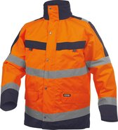 DASSY Atlantis Reflecterende Winter Werkjas Oranje/Donkerblauw