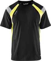 Blaklader T-shirt Visible 3332-1030 - Zwart/High Vis Geel - XXL
