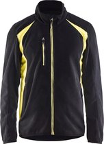 Blaklader Fleecejack 4730-2510 - Zwart/High Vis Geel - XL