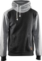 Blaklader Hooded sweatshirt 3399-1157 - Zwart melange/Grijs - XL
