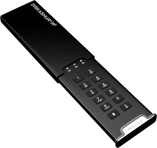iStorage diskAshur M2 - externe harde schijf - M2 SSD - 120 GB - USB - 256-bit - Zwart van Merkloos — afbeelding 5