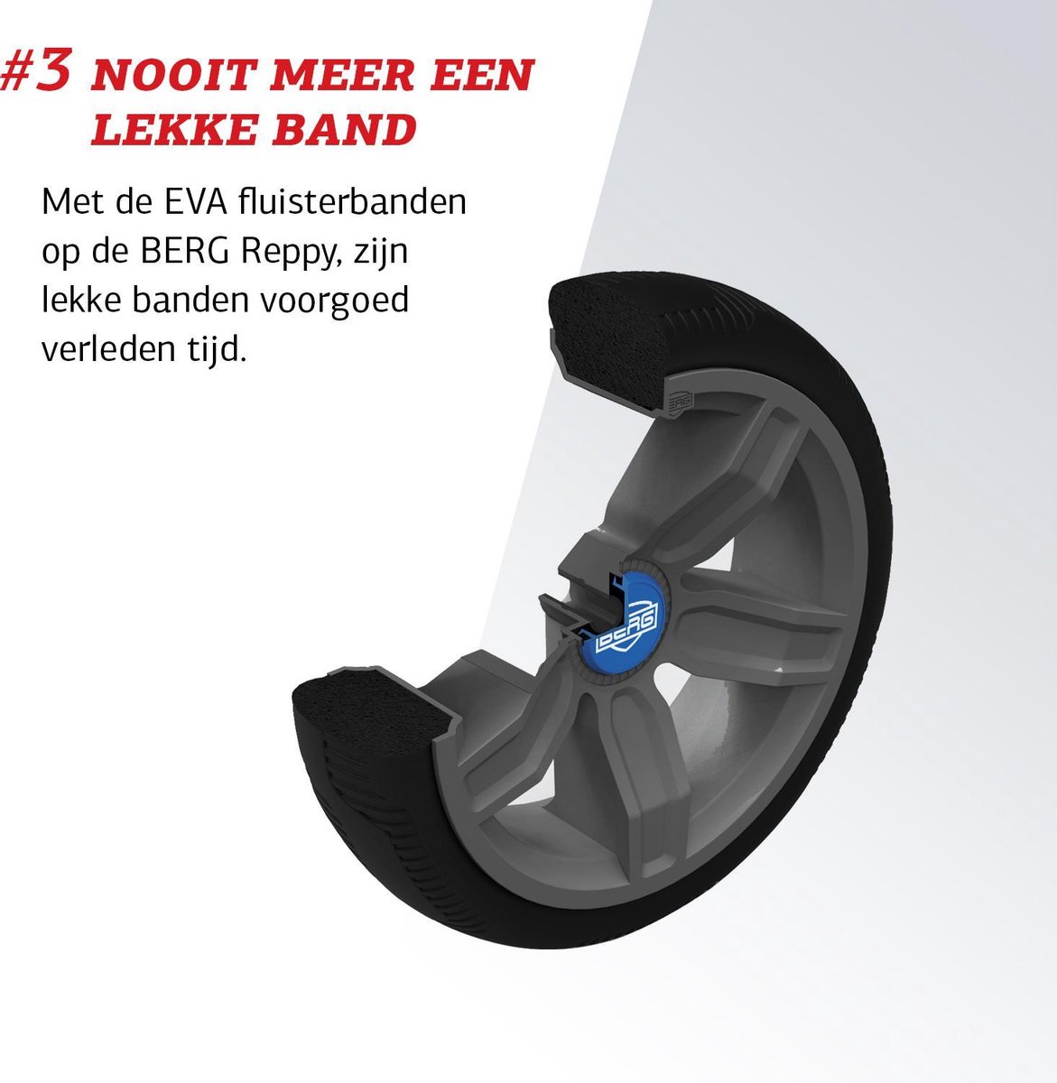 BERG Reppy Roadster Skelter - Met soundbox - 2,5+ Jaar - Verstelbare Stoel - Blauw — afbeelding 3