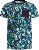 WE Fashion Jongens T-shirt met bladerendessin