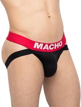 Macho - mx200r jockstrap rood en zwart xl