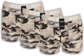 Boxershorts B-Brand 3 pack Camo print in grijstinten - Size XXL