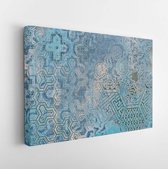 Onlinecanvas - Schilderij - Royal Decorative Wall Art Abstract Background Texture Design. Art Horizontal Horizontal - Multicolor - 60 X 80 Cm