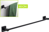 Handdoekrek Badkamer - Zwart - Handdoekstang 60 CM