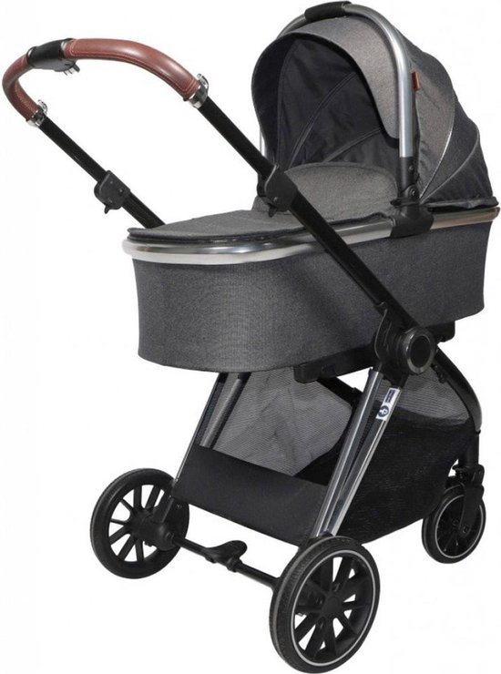 Ding Fenix Kinderwagen Grijs Met Zilver van DING. — afbeelding 5