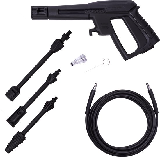 VONROC Hogedrukreiniger V14-1 - 1400W - 110 bar - 390 l/h - Incl. 5m slang, spuitstukken en accessoires van VONROC — afbeelding 4