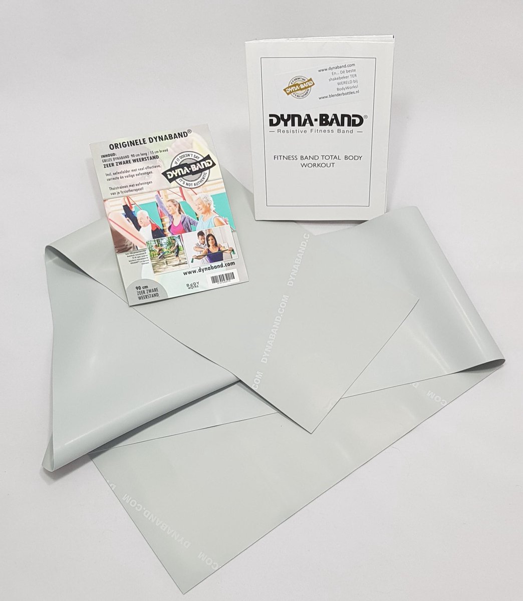 Dyna Band Zeer Zware Weerstandsband - 90 cm - Zilver