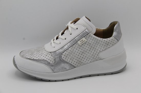 Finn comfort - Mori- wit zilveren dames sneaker- maat 38 | bol.com