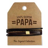 100 % Super Papa   Armband The legend Collection