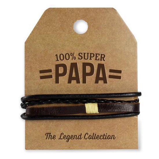 Bracelet 100% Super Papa The Legend Collection