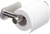 Toiletrolhouder zonder boren - Zilver - RVS WC Rolhouder Zelfklevend
